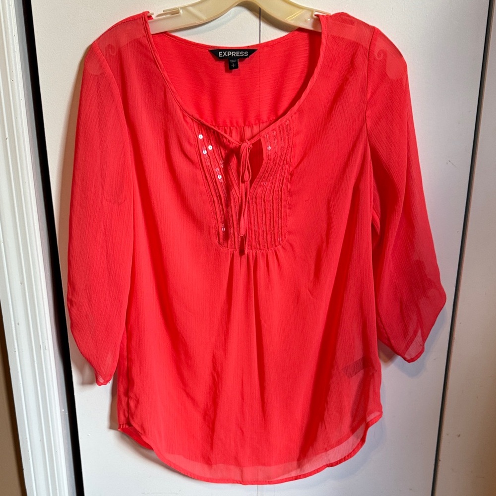 Express Women's Coral Blouse